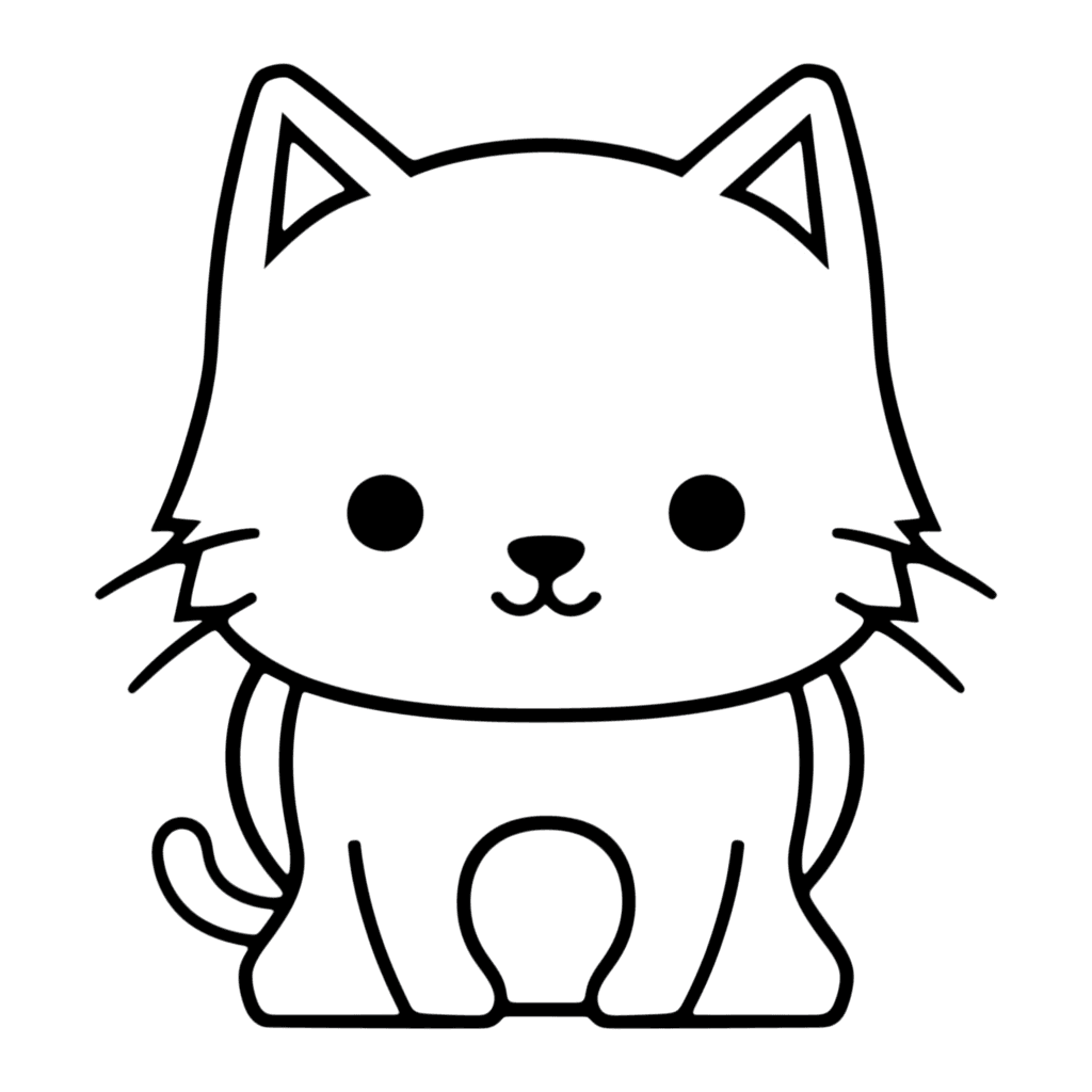 귀여운 고양이 색칠공부