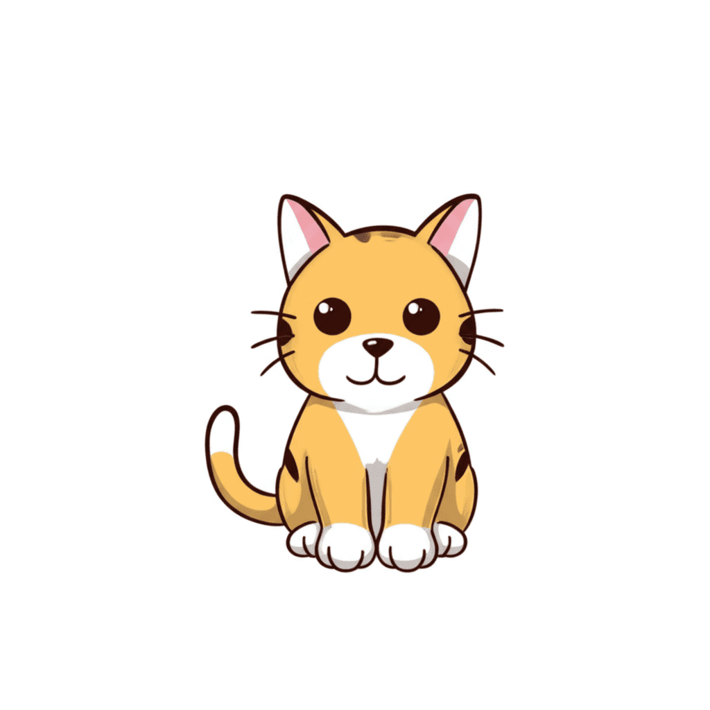 귀여운 고양이 색칠공부