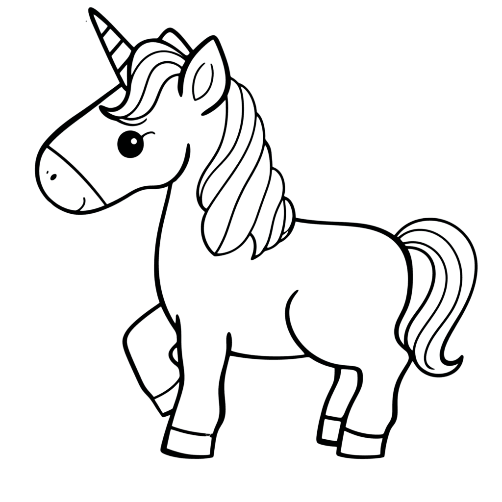 신비한 유니콘 색칠공부