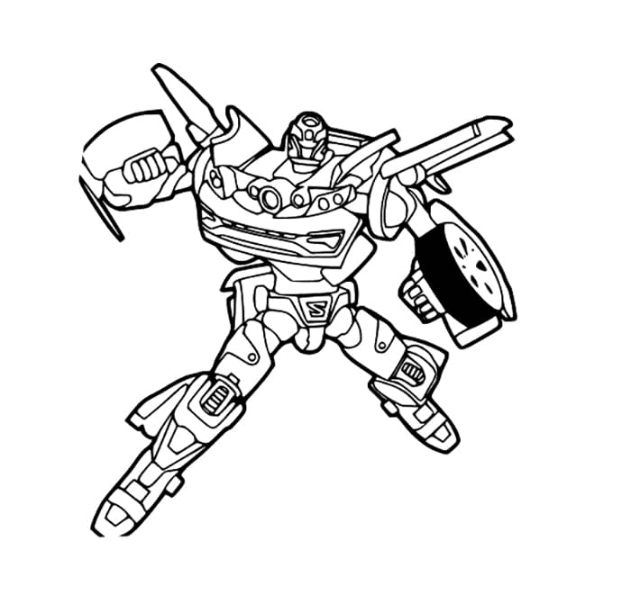 헬로 카봇 멋지다 색칠공부