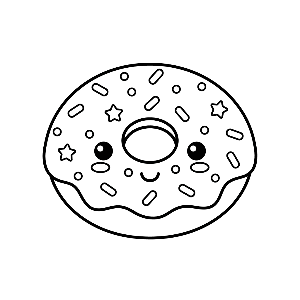 알록달록 도넛 색칠공부