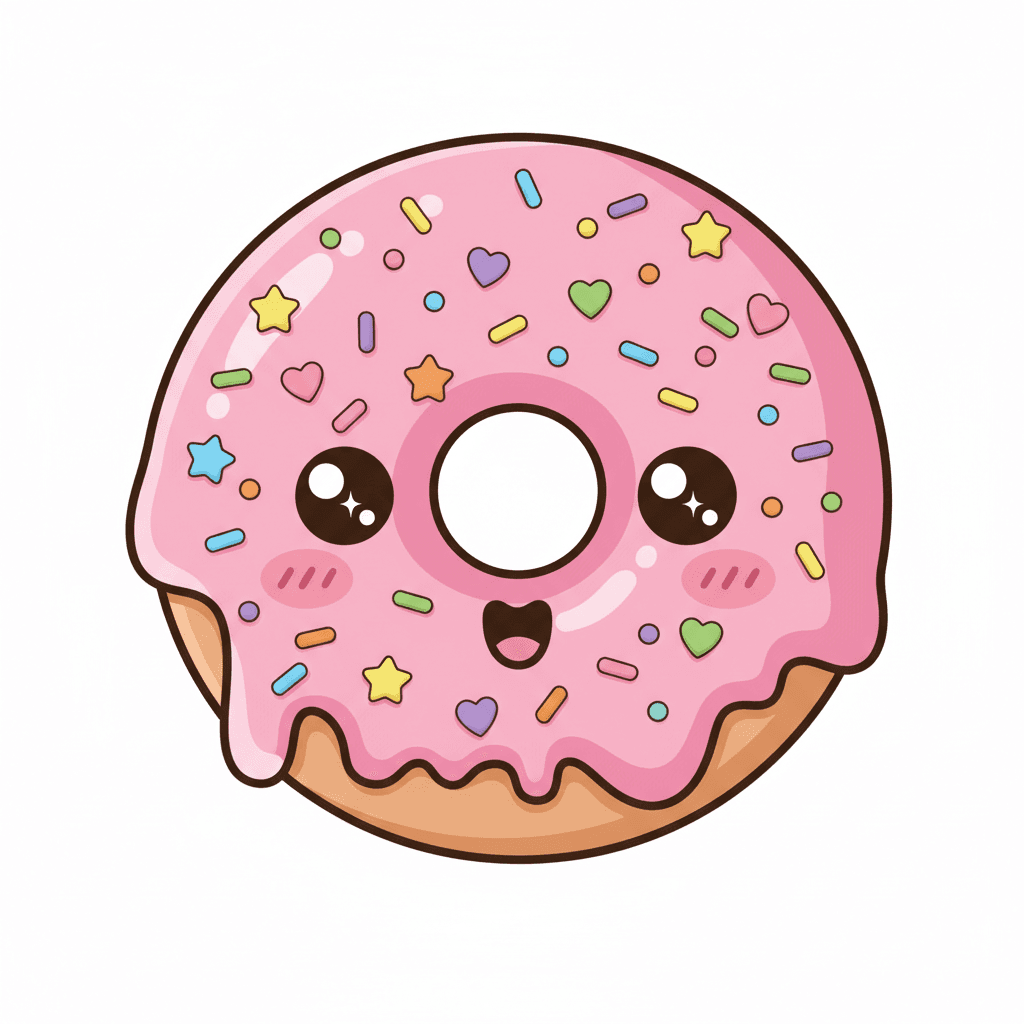 알록달록 도넛 색칠공부