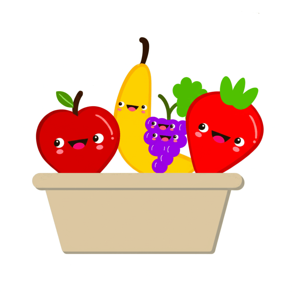 싱싱한 과일 색칠공부