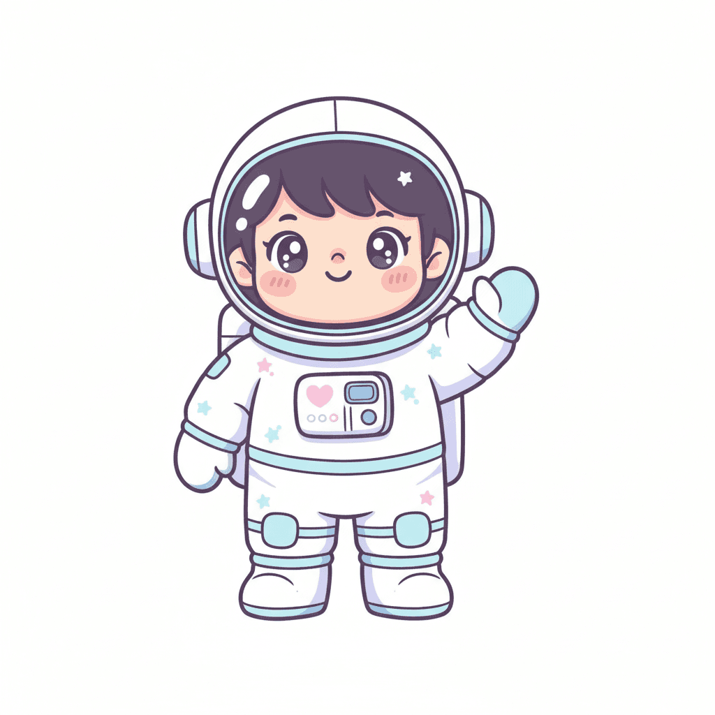 우주비행사 색칠공부