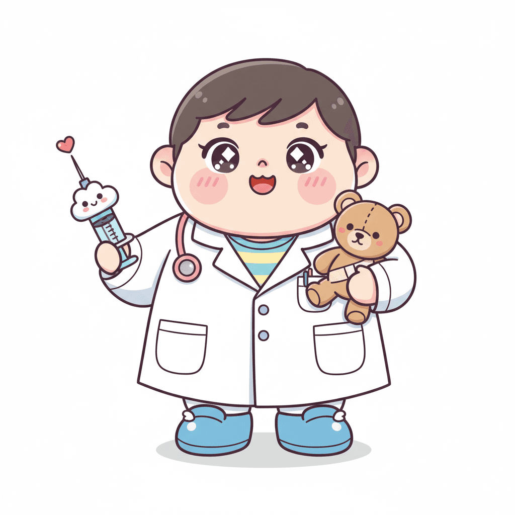 친절한 의사 선생님 색칠공부