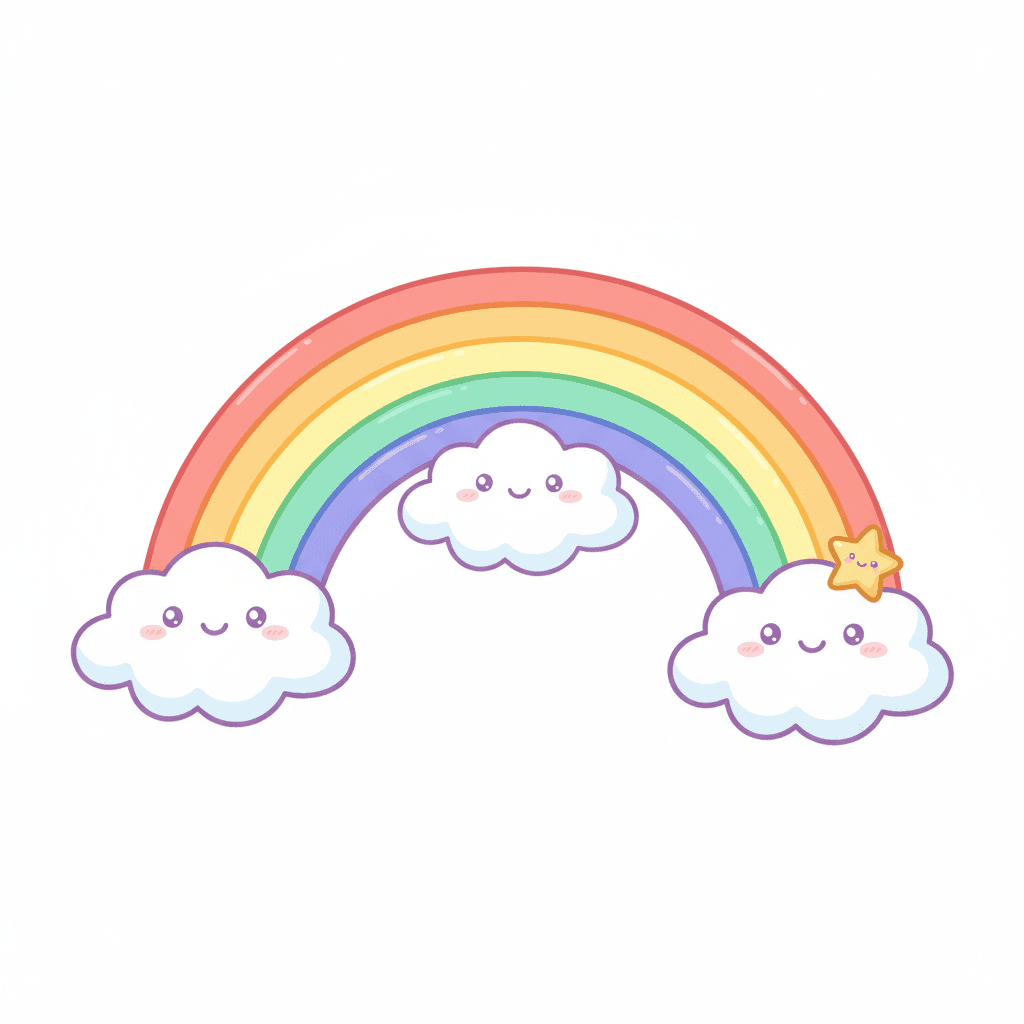 알록달록 무지개 색칠공부