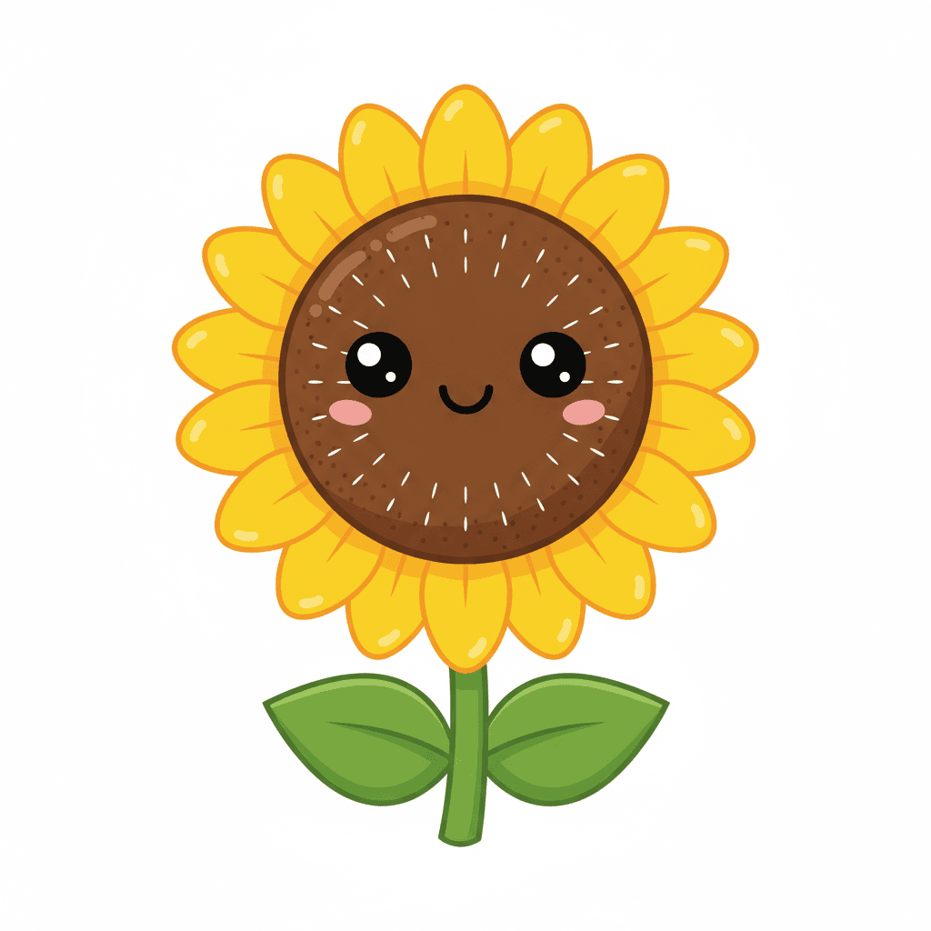 해바라기 색칠공부