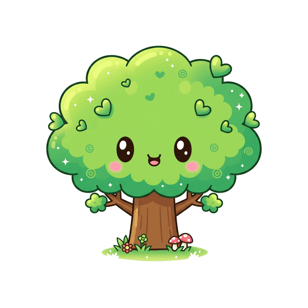 크고 멋진 나무 색칠공부