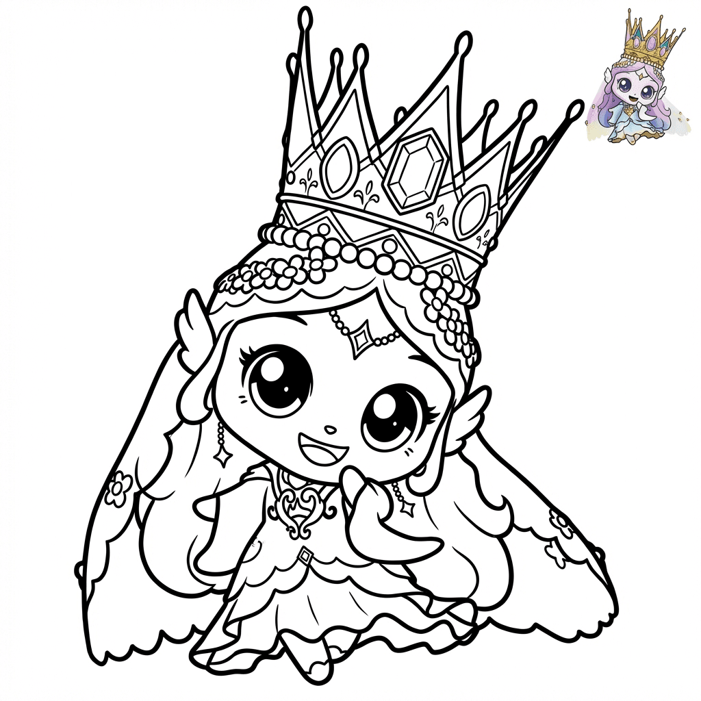 레전드 티니핑 - 다이아나핑 색칠공부