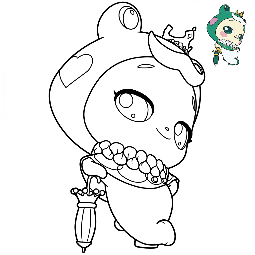 프린스 티니핑 - 깨굴핑 색칠공부