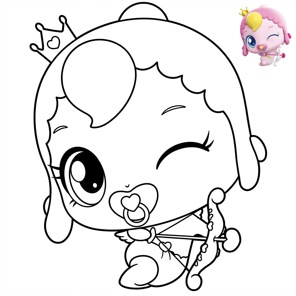 프린세스 티니핑 - 큐핑 색칠공부