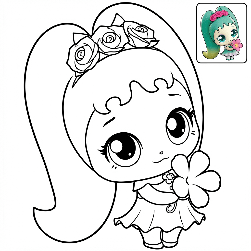 프린세스 티니핑 - 이슬핑 색칠공부