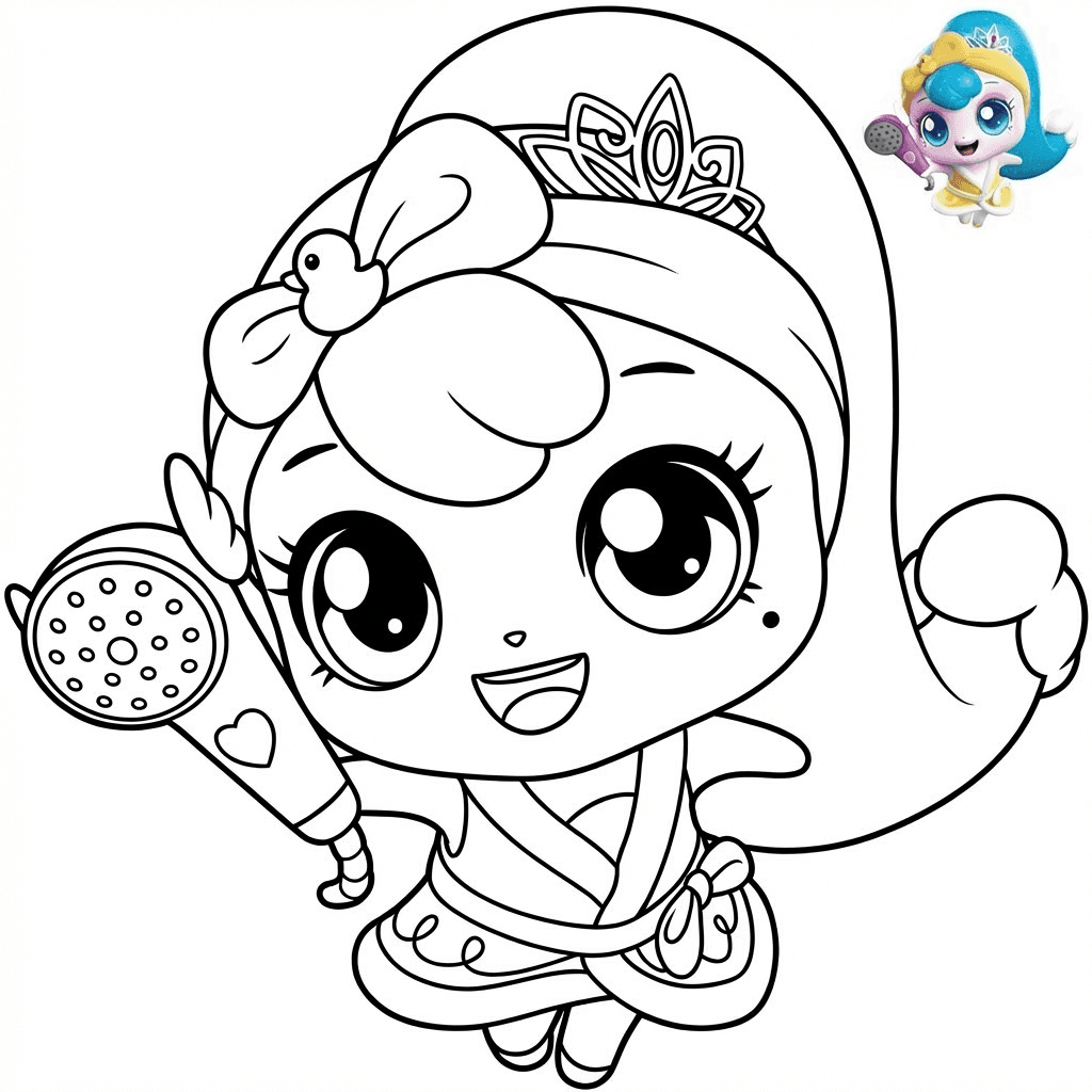 프린세스 티니핑 - 뽀득핑 색칠공부