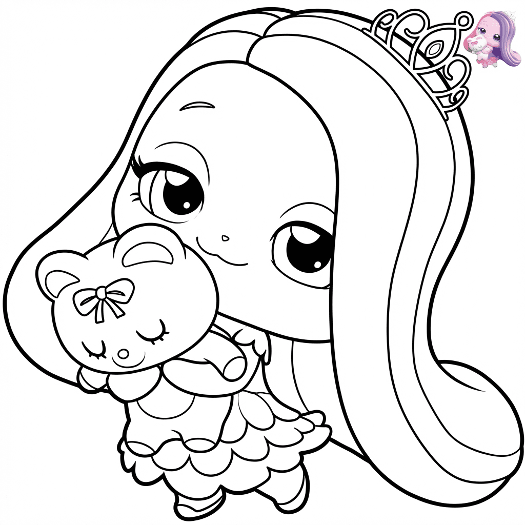 프린세스 티니핑 - 쿨쿨핑 색칠공부