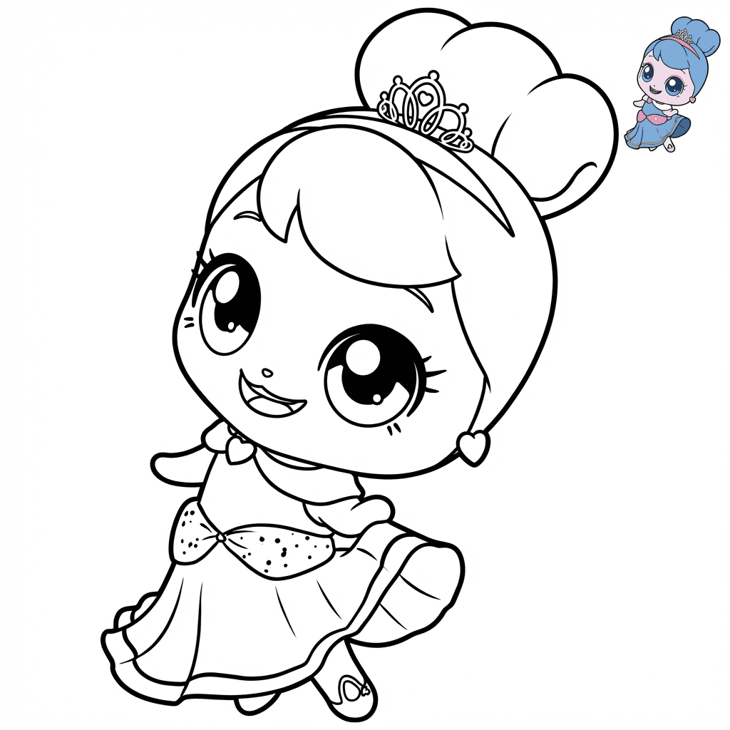 프린세스 티니핑 - 슈슈핑 색칠공부